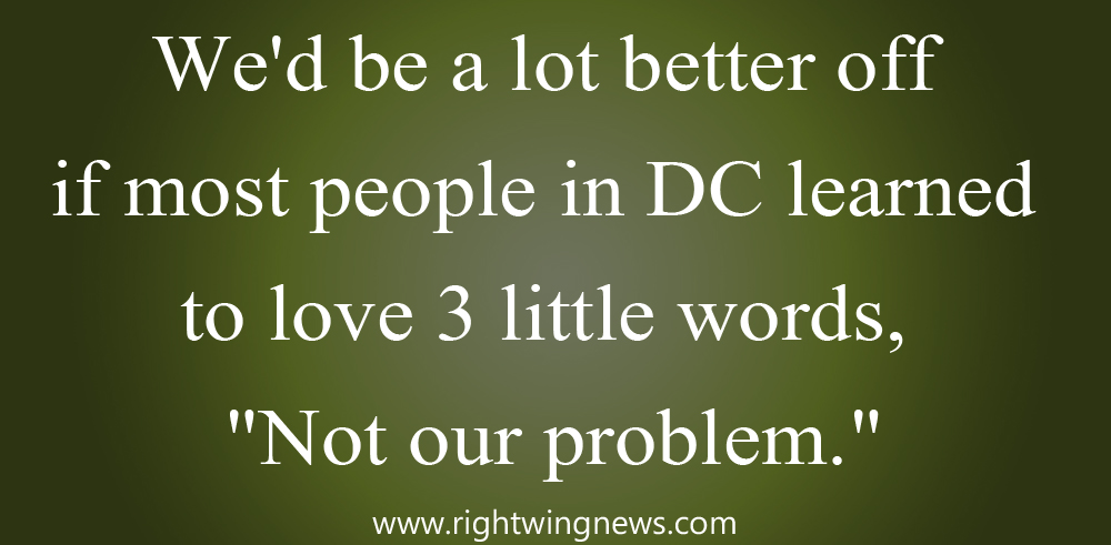 We’d Be A Lot Better Off If Most People In DC…(Quote/Pic)