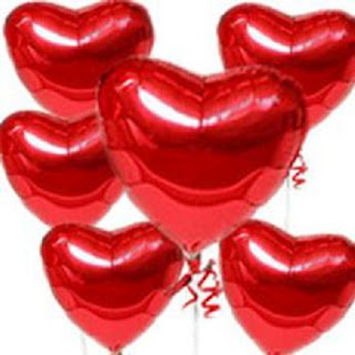 Heart shaped balloons