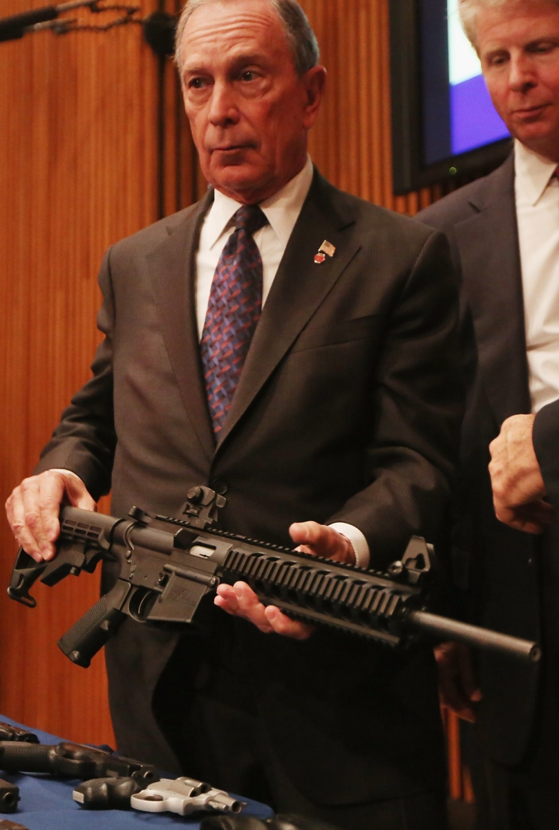 Bloomberg with gun