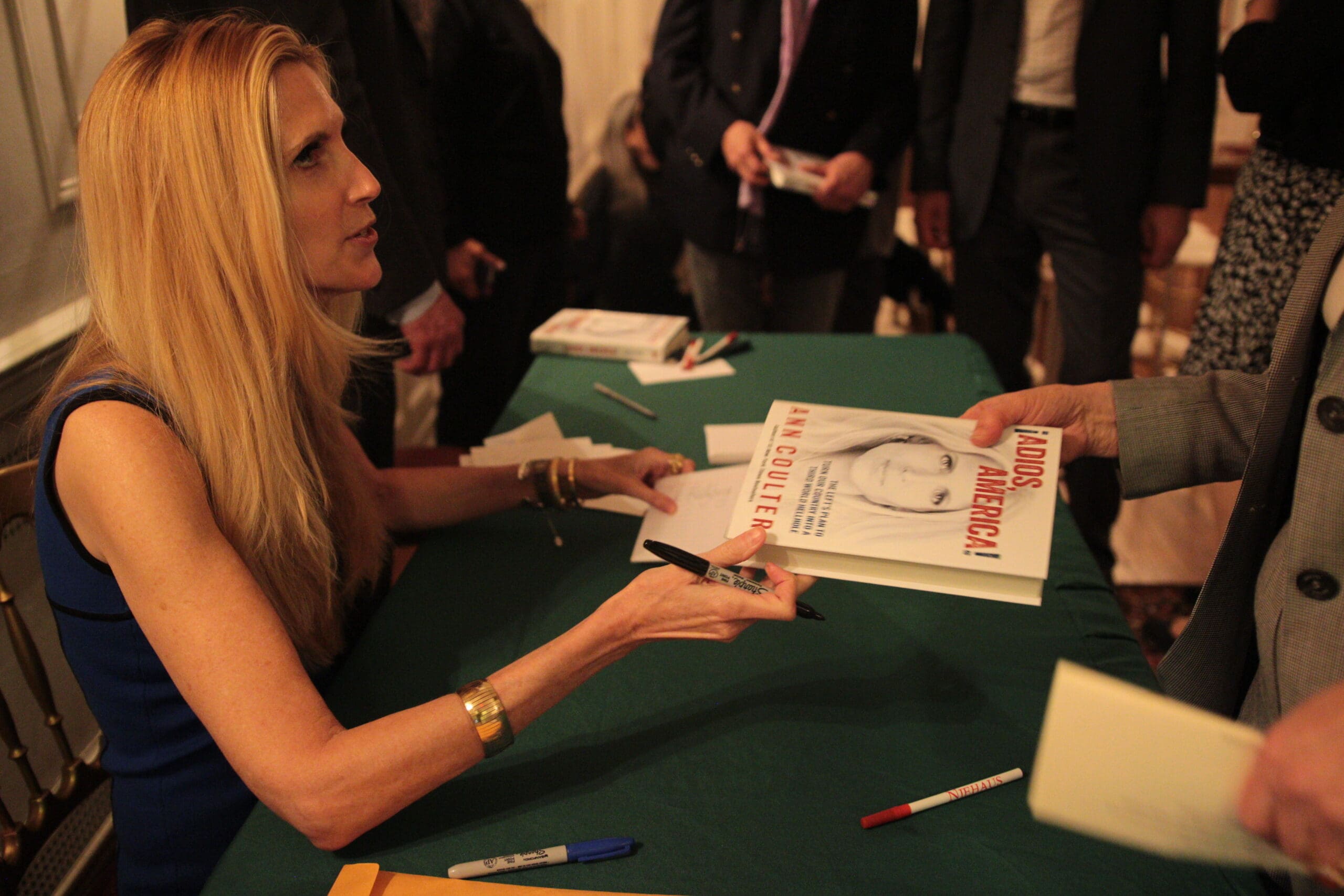 ILLEGAL ALIENS DISRUPT ANN COULTER BOOK SIGNING & She Viciously FIRES BACK