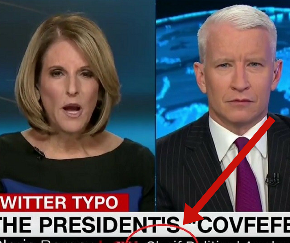 KARMA!!! CNN Misspells ‘Chief’ While RIPPING At Trump For Using “Covfefe” On LIVE TV!